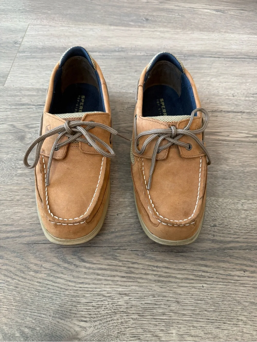 Sperry Authentic Original Boat Shoes Mens 7 Leather Brown Classic Preppy